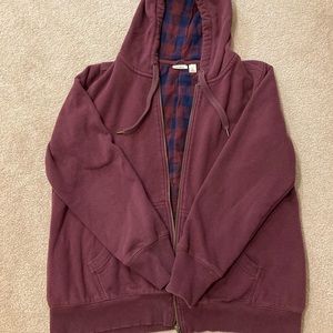 LL Bean women’s flannel lined hoodie